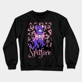 Funny Gothic Spitfire Llama Crewneck Sweatshirt